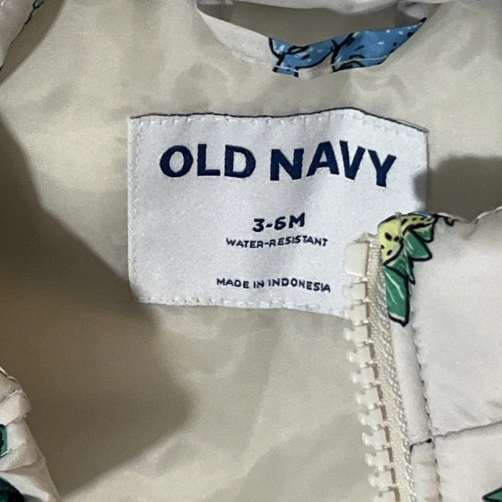 Dinosaur Puffer Vest For Infants Size 3 - 6 Months Old Navy T-Rex